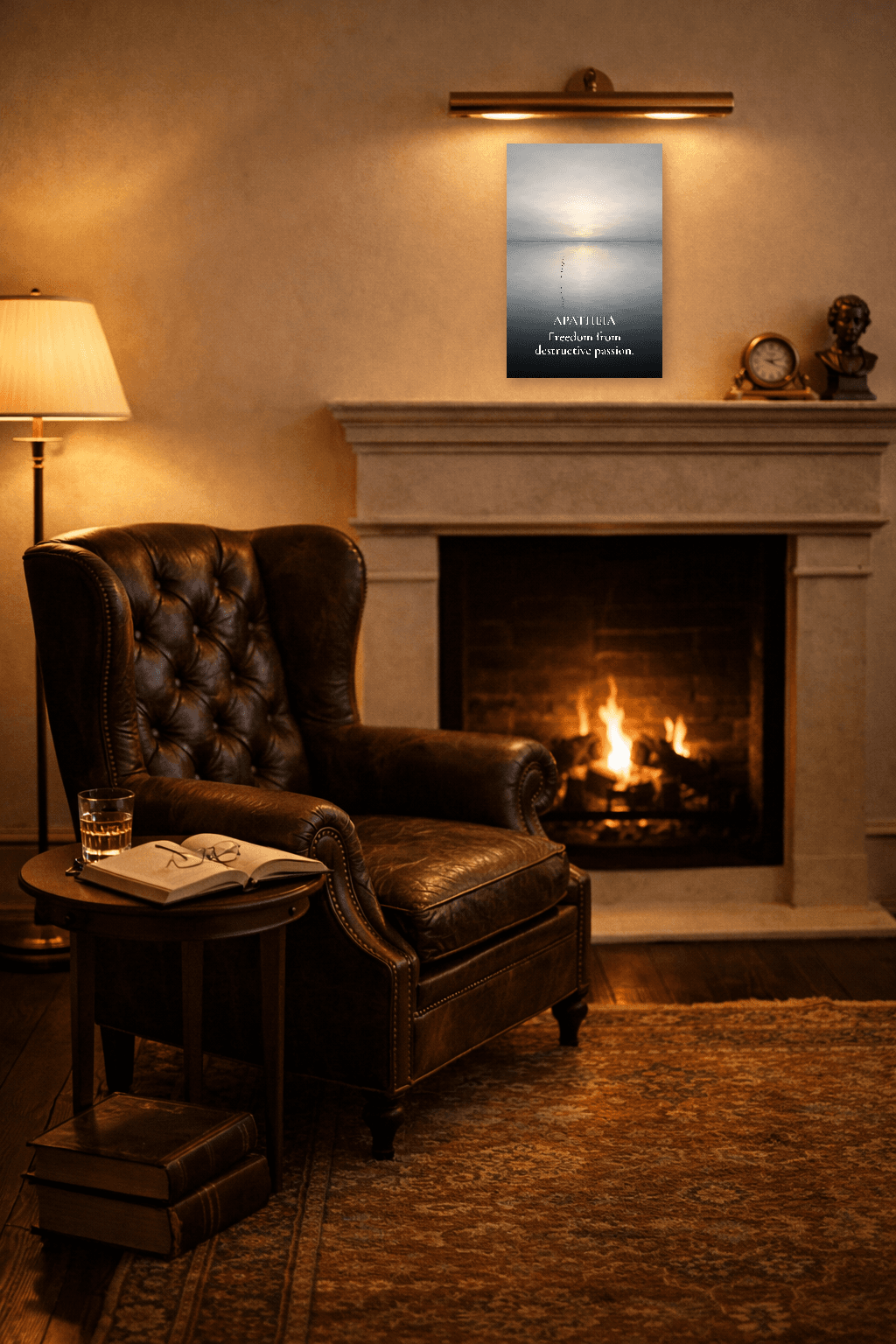 Apatheia - Libertatea de Pasiune Artă Stoică - Artă de Perete Stoică - 4