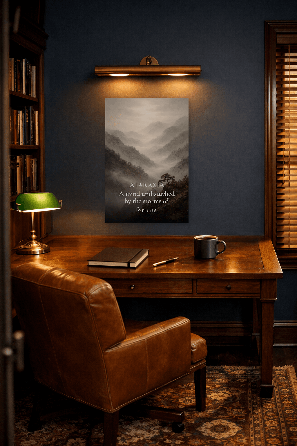 Ataraxia - Filosofia Tranquilității Stoice - Artă de Perete Stoică - 2