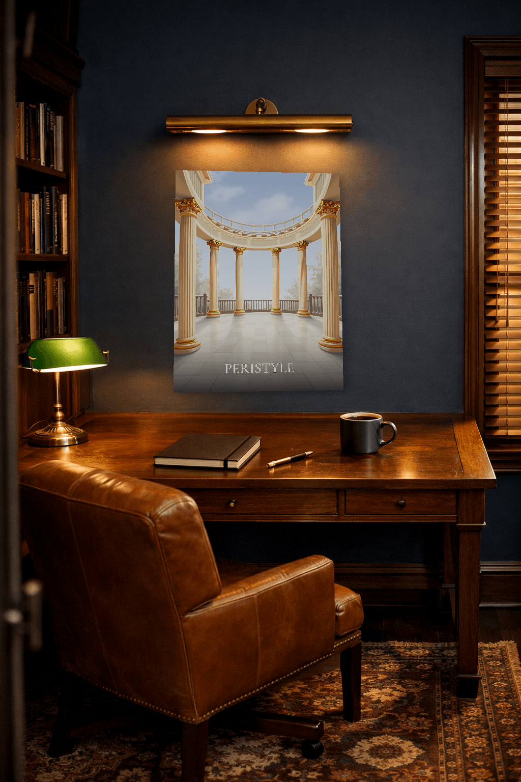 Atrium of Serenity – The Stoic Peristyle - Stoic Wall Art - Room Scene 5