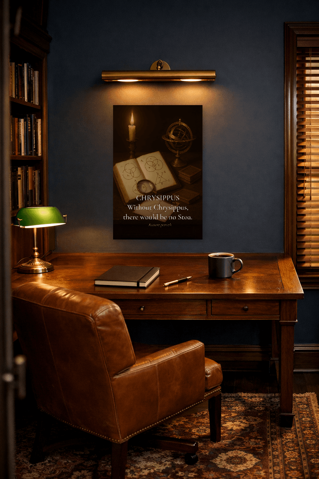 Χρύσιππος - Ο Λογικός Εκτύπωση Στωικής Φιλοσοφίας - Στωική Τέχνη Τοίχου - 2