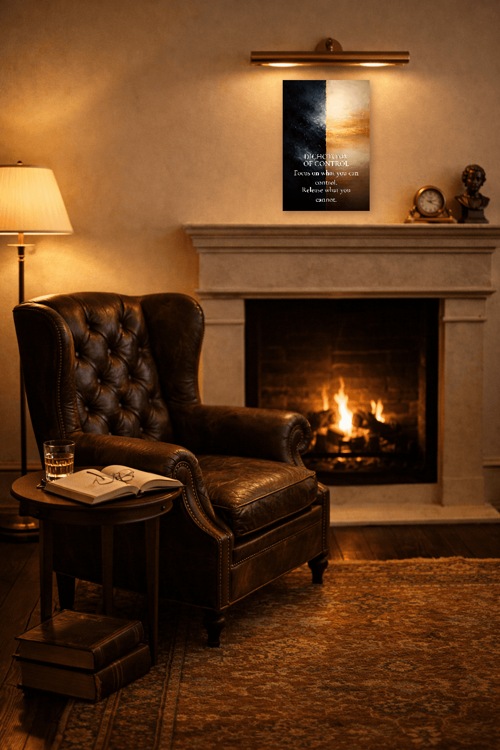 Dicotomia del Controllo - Arte Murale Filosofia Stoica - Arte Murale Stoica - 4