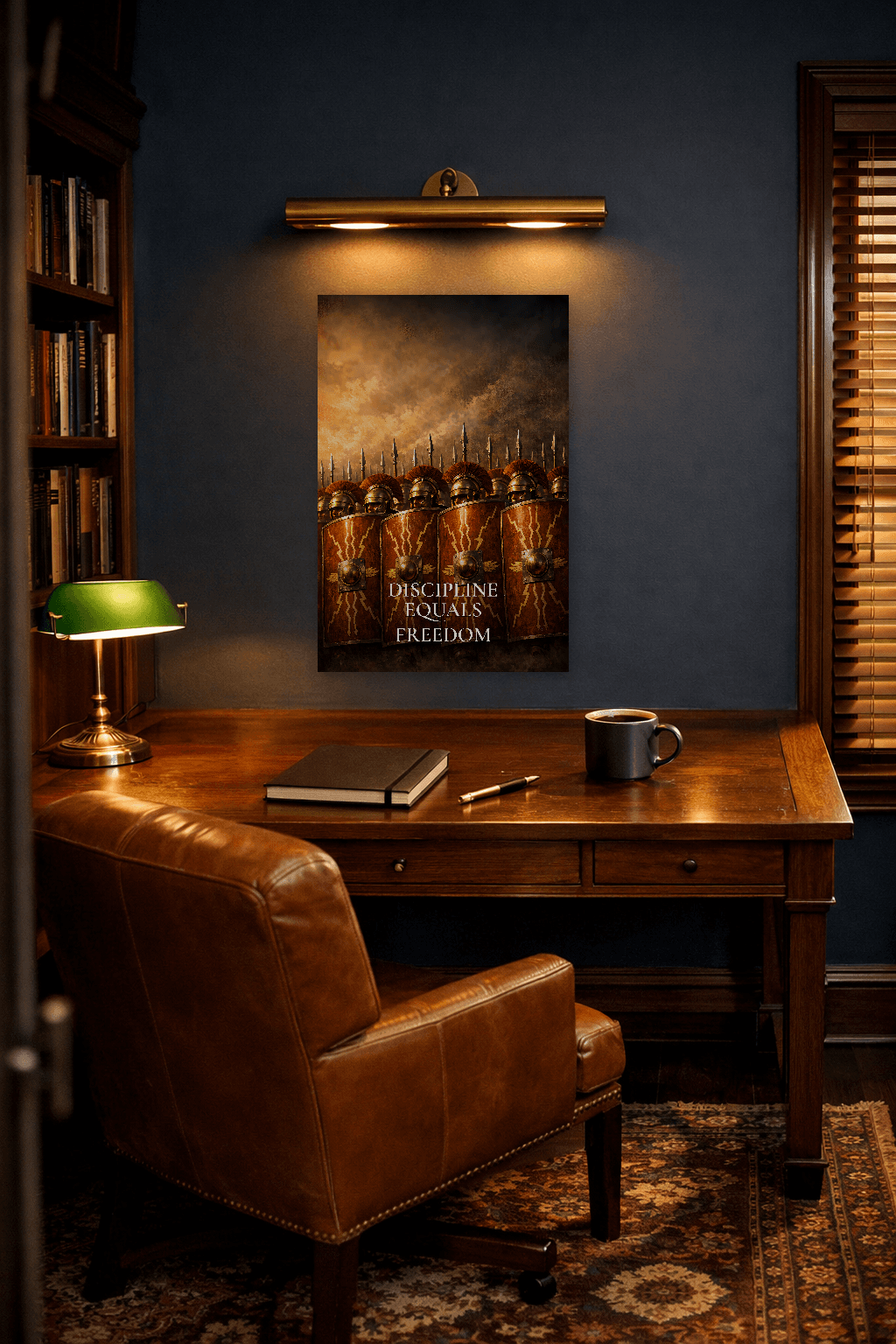 Disciplin Lige Med Frihed - Stoisk Selvbeherskelse Print - Stoisk Vægkunst - Room Scene 5