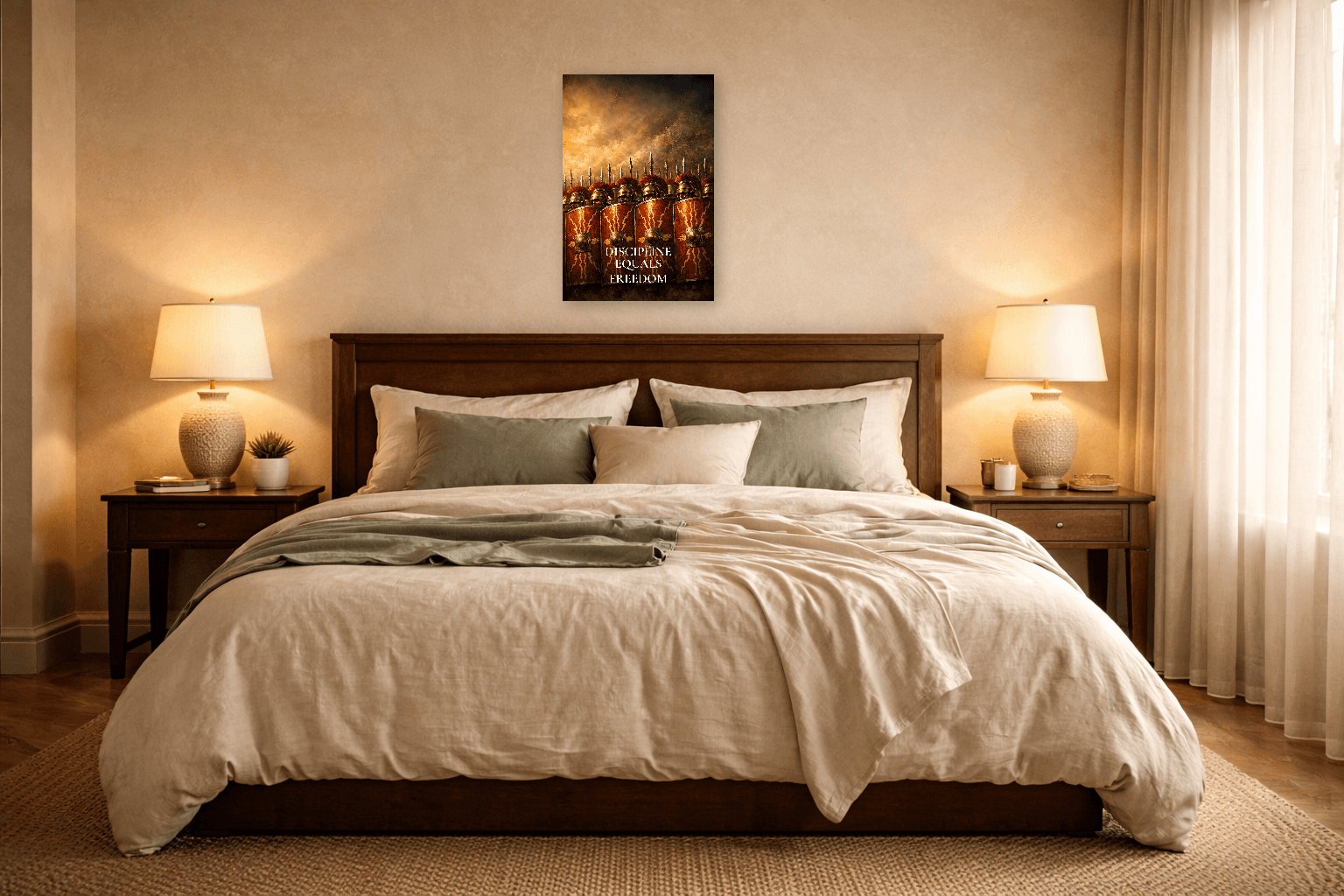 Disciplin Lige Med Frihed - Stoisk Selvbeherskelse Print - Stoisk Vægkunst - Room Scene 6