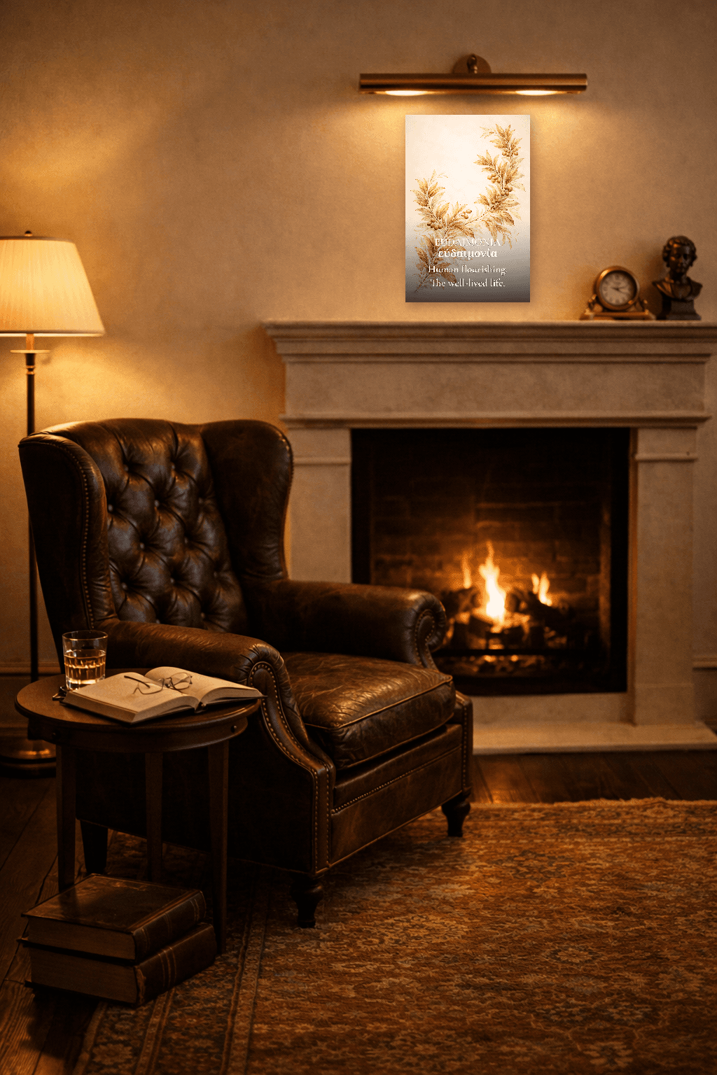 Eudaimonia - Fioritura Umana - Arte Murale Filosofica - 4