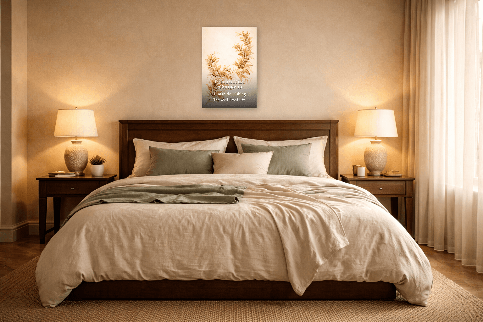 Eudaimonia - Fioritura Umana - Arte Murale Filosofica - 5