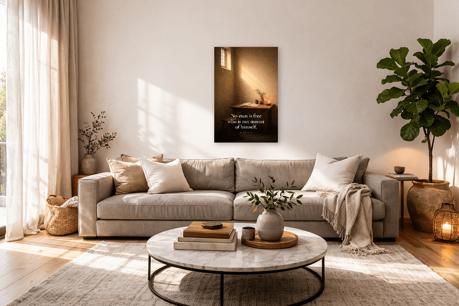 Επίκτητος - Ελευθερία Μέσω της Αποδοχής Στωική Τέχνη - Στωική Τοιχογραφία - 3