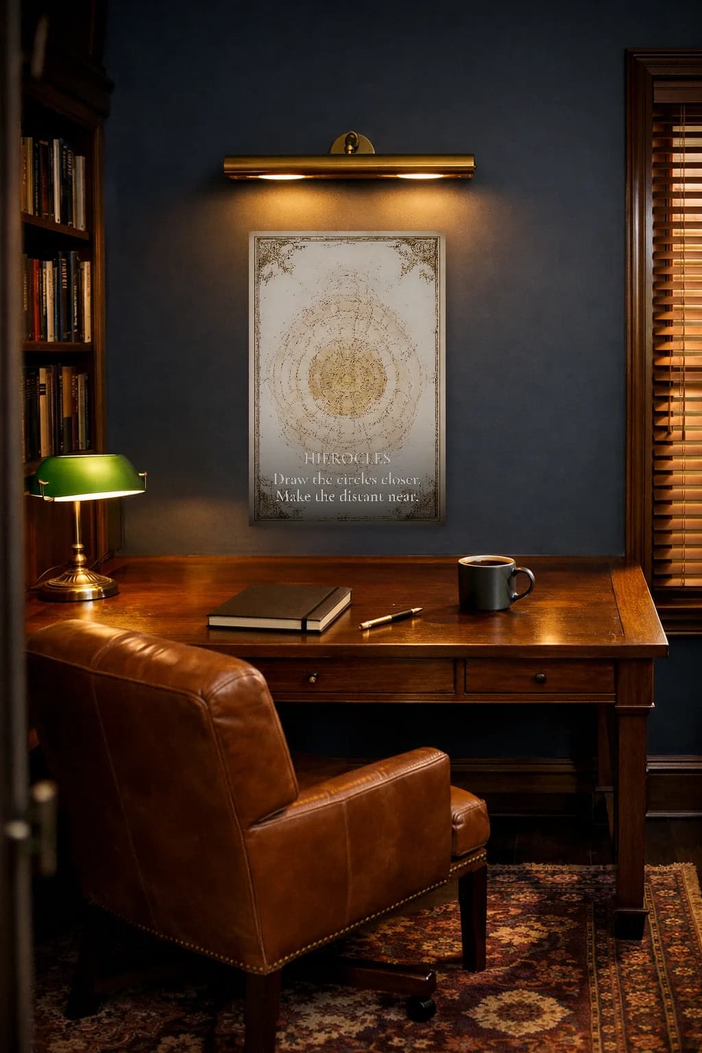 Hierocles - Cercles de Préoccupation Impression de Philosophie Stoïcienne - Art Mural Stoïcien - Room Scene 5