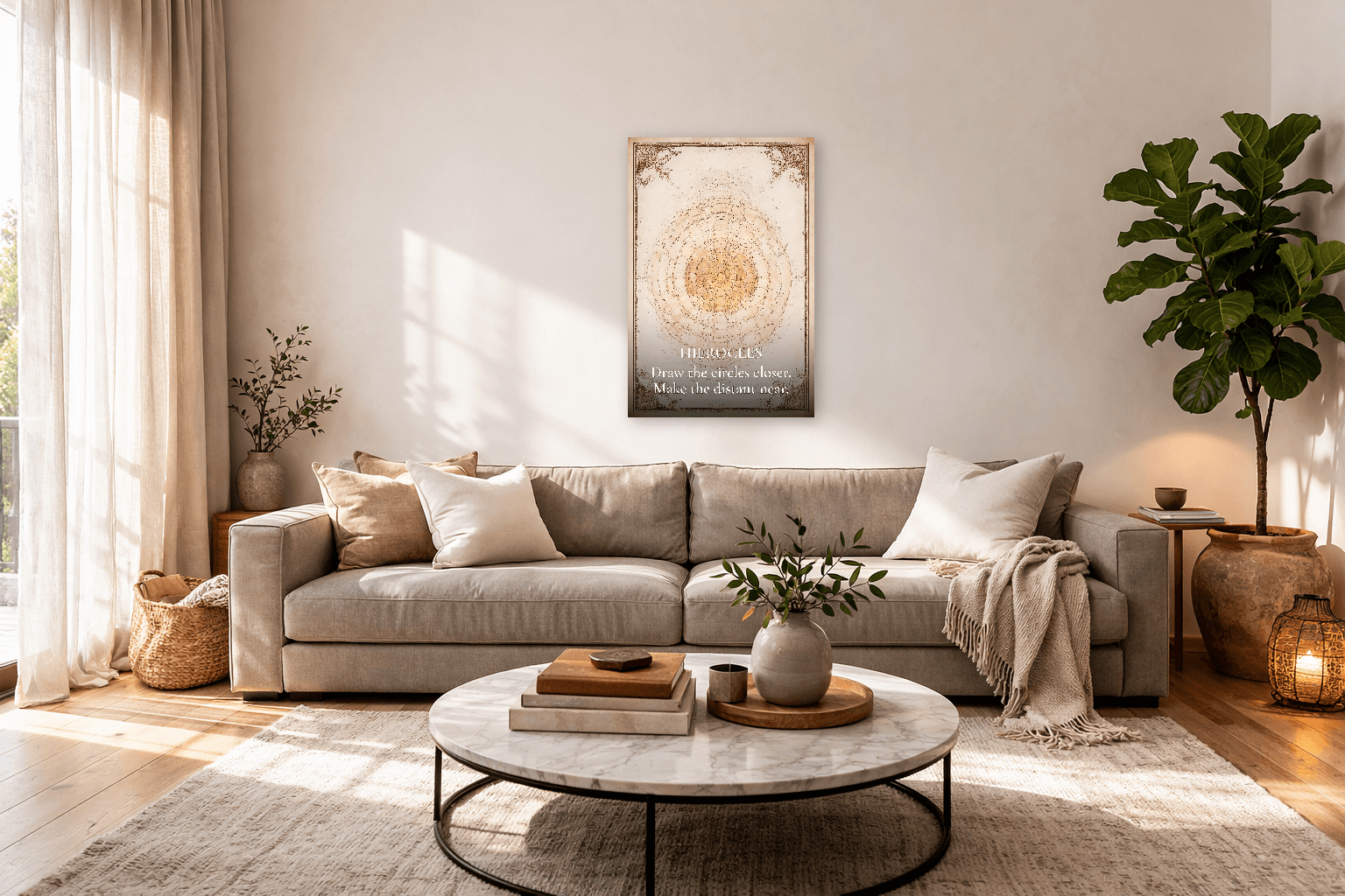 Hierokles - Kręgi Troski Stoicka Filozofia Druk - Stoicka Sztuka Ścienna - 3