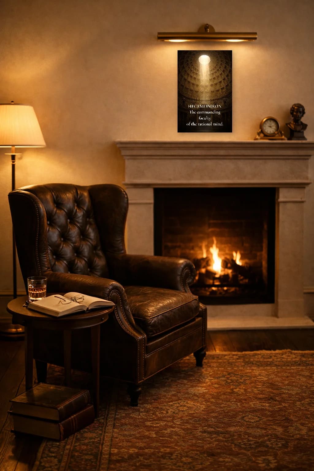 Hegemonikon - La Raison Dominante Art Stoïcien - Art Mural Stoïcien - Room Scene 2