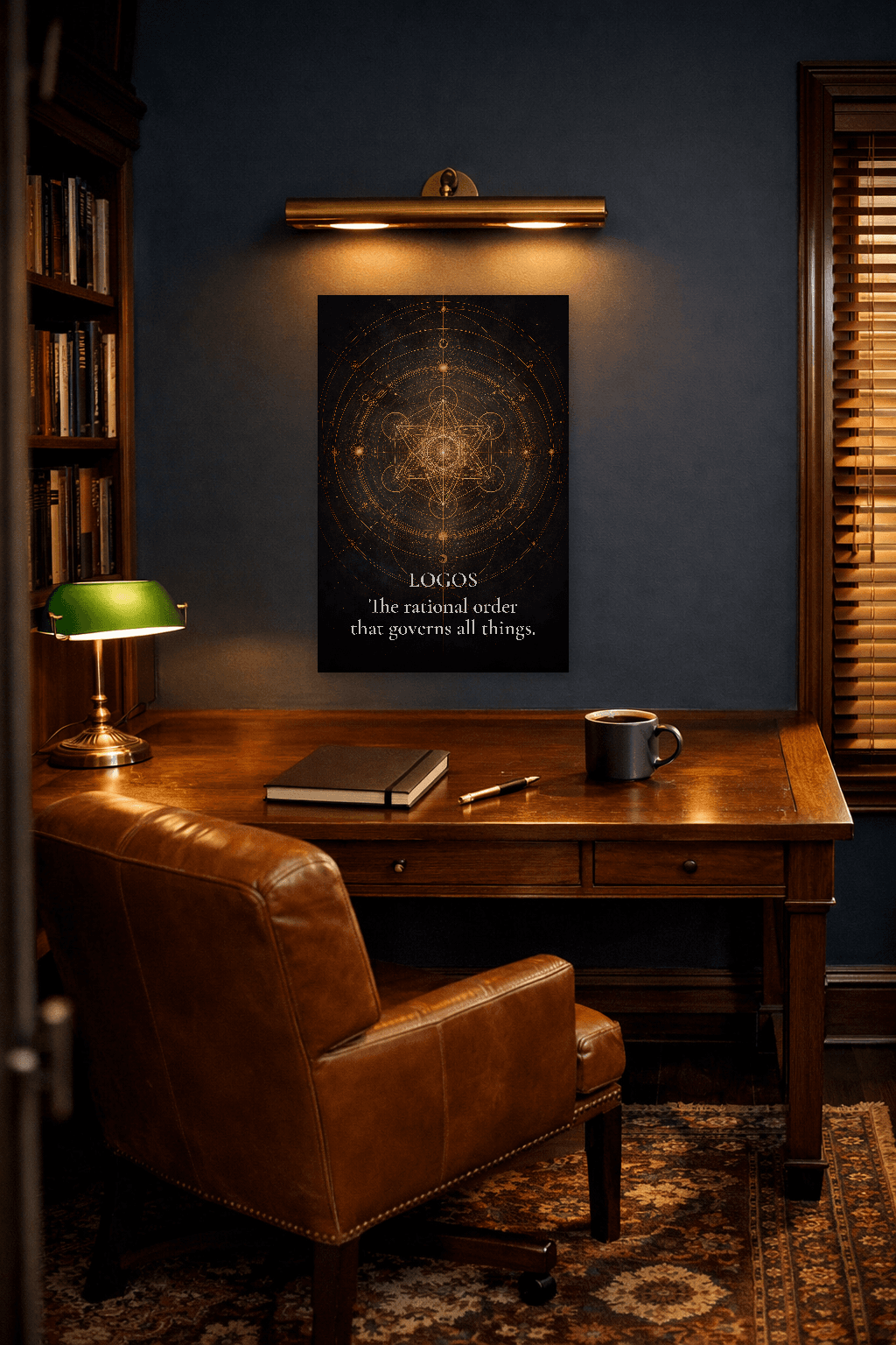 Logos - Razão Universal Arte Filosófica Estoica - Arte de Parede Estoica - 2