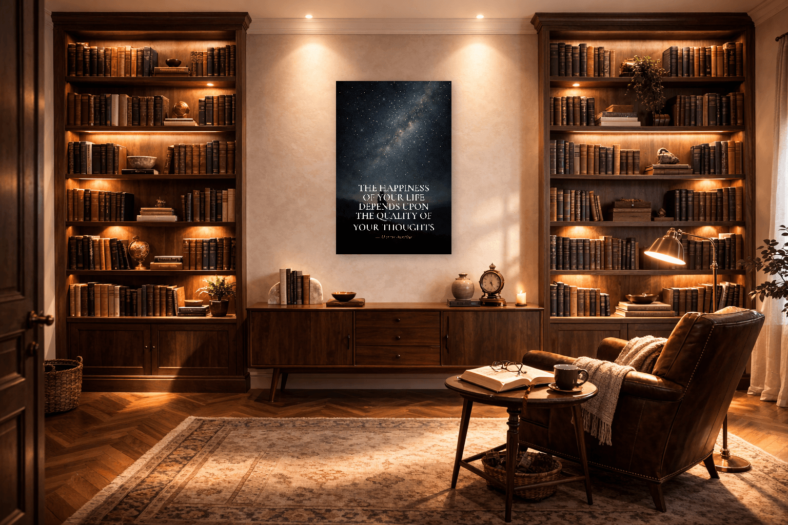 Μάρκος Αυρήλιος - Ποιότητα Σκέψεων Στωική Εκτύπωση - Στωική Τέχνη Τοίχου - 6