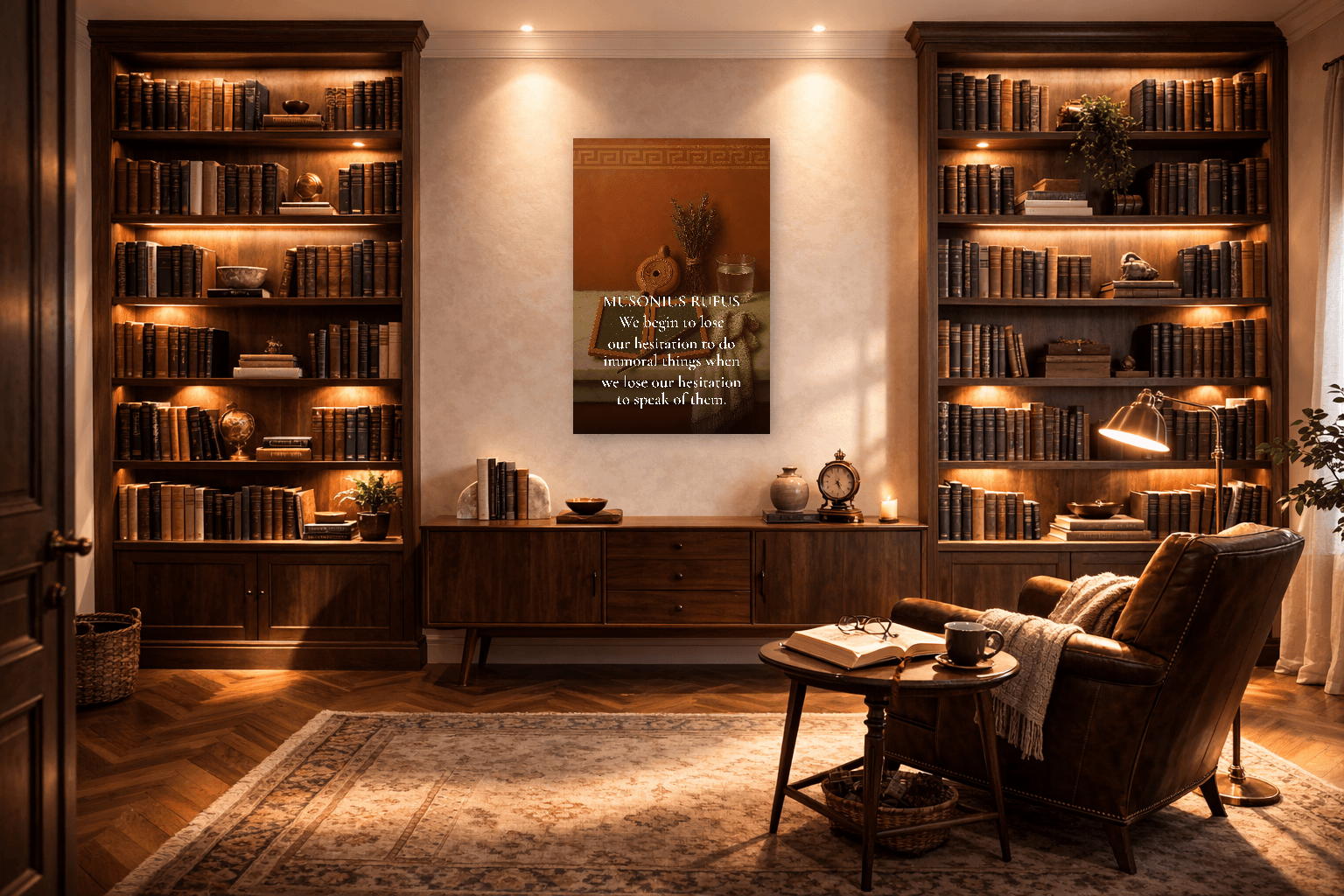 Musonius Rufus - Arta Filosofică a lui Socrate Roman - Artă de Perete Stoică - 6