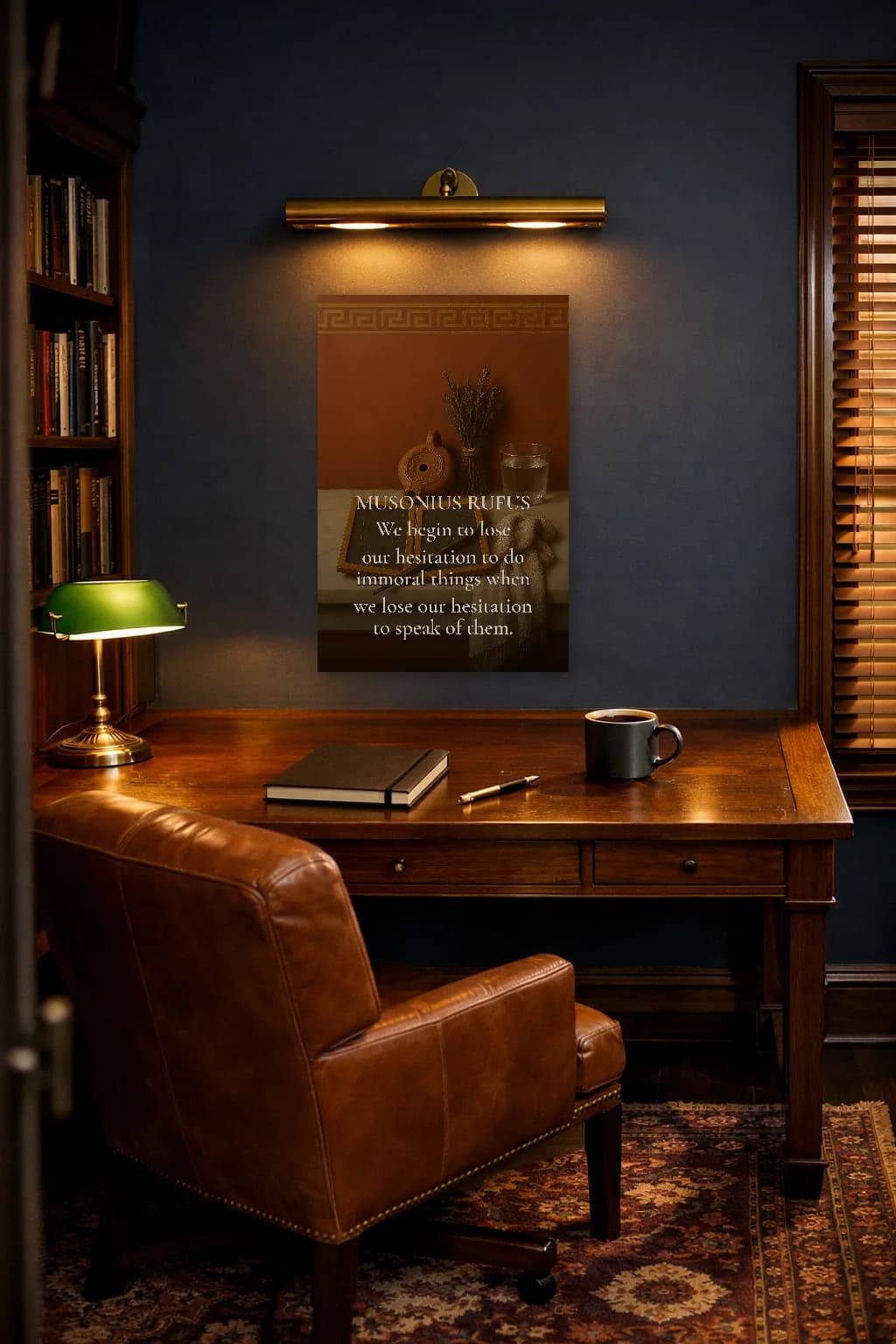 Musonius Rufus - L'art philosophique du Socrate romain - Art mural stoïcien - Room Scene 5