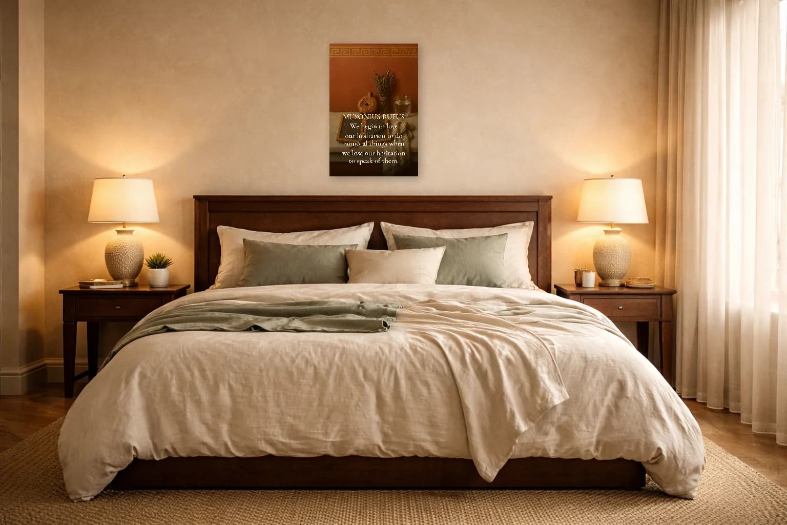 Musonius Rufus - L'art philosophique du Socrate romain - Art mural stoïcien - Room Scene 6