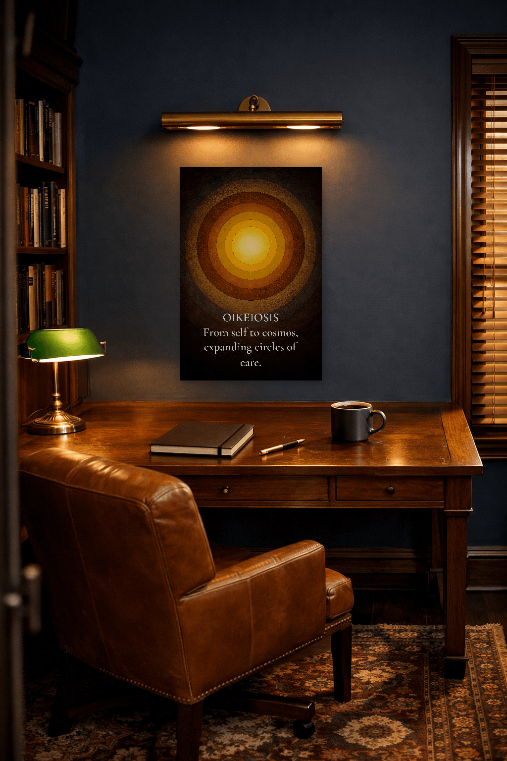 Oikeiosis - Autodomínio Arte Filosófica Estoica - Arte de Parede Estoica - 2