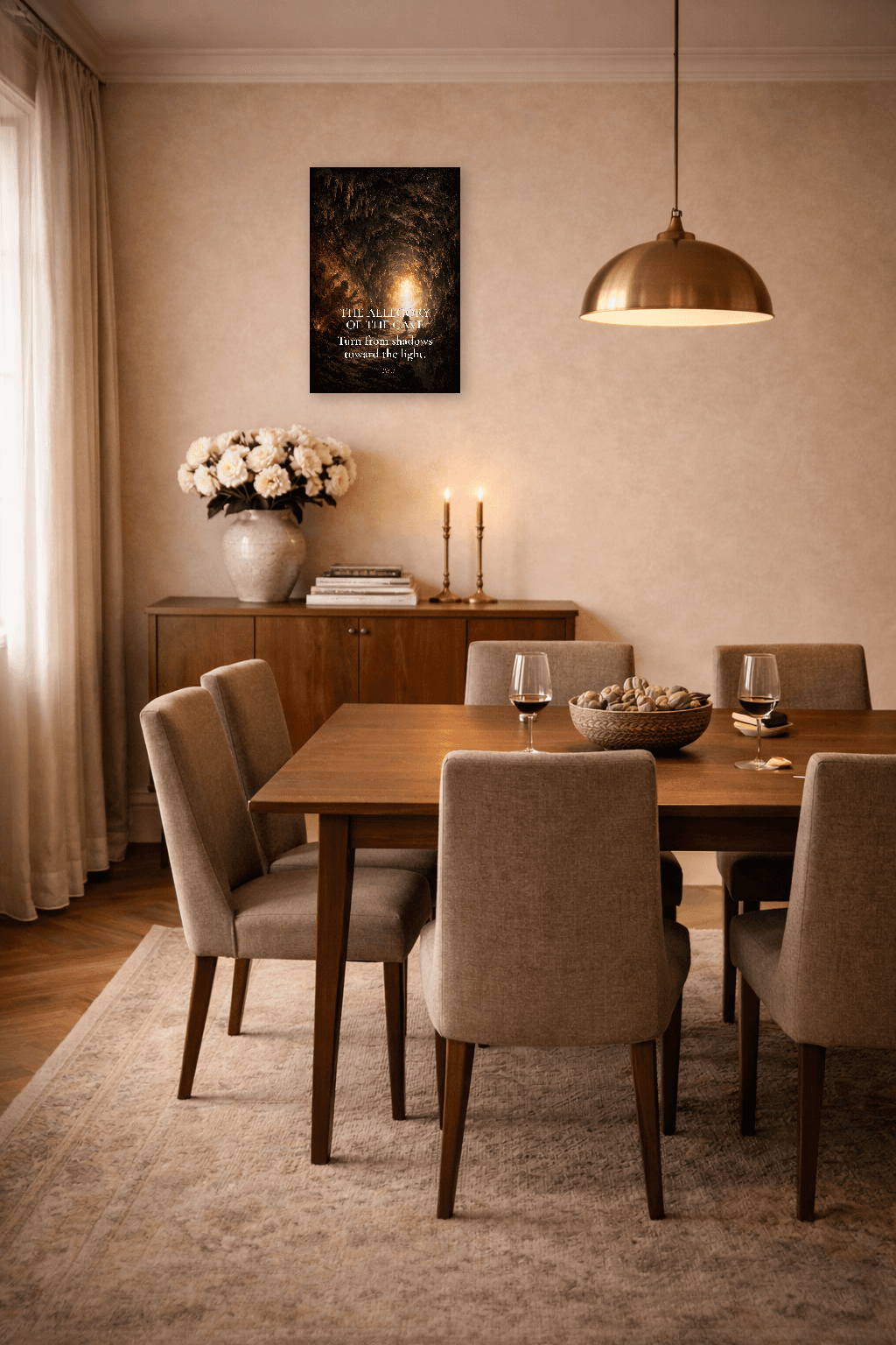 Platonova špilja - Alegorija umjetnosti filozofije prosvjetljenja - Stoicna zidna umjetnost - Room Scene 4