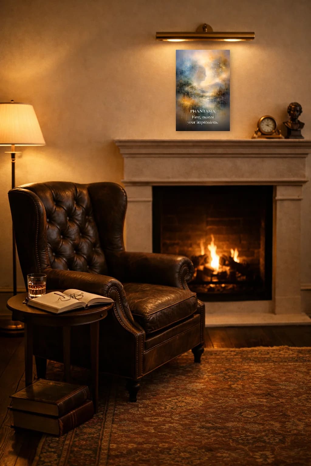 Phantasia - Art de la Théorie Stoïcienne des Impressions - Art Murale Stoïcien - Room Scene 2