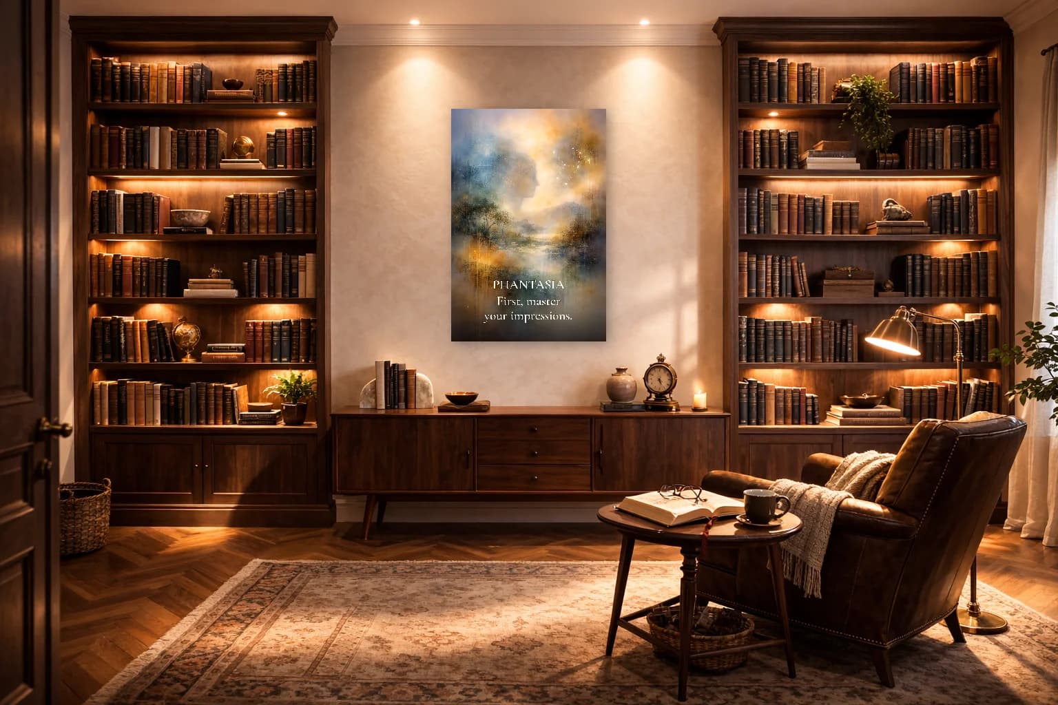 Phantasia - Art de la Théorie Stoïcienne des Impressions - Art Murale Stoïcien - Room Scene 3