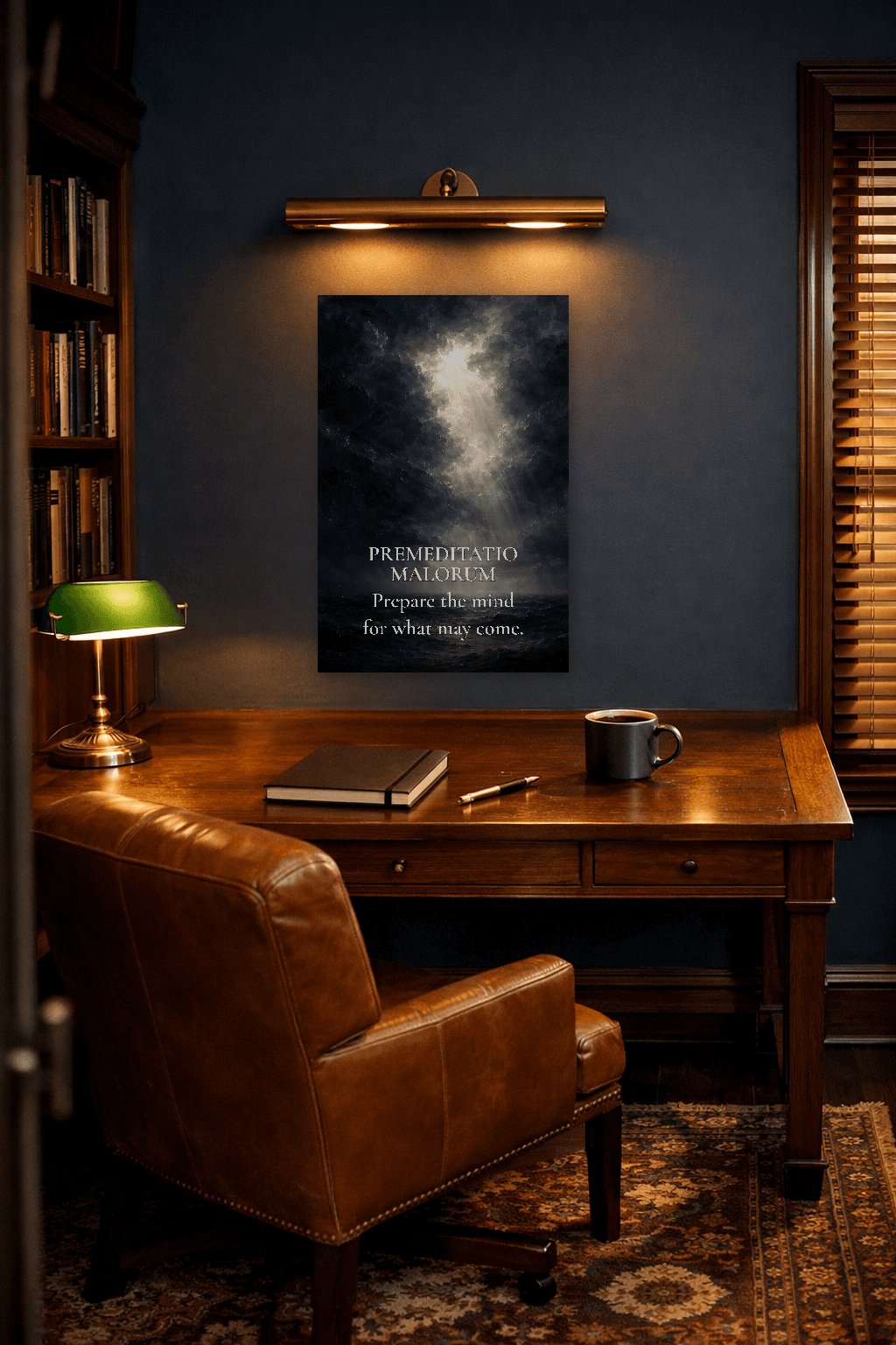 Premeditatio Malorum - Artă de Contemplare Stoică - Artă de Perete Stoică - 2