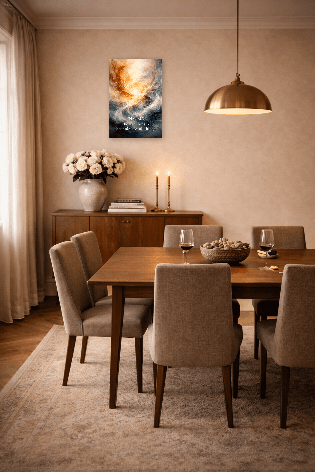 Pneuma - Sopro Vital Impressão de Filosofia Estoica - Arte de Parede Estoica - 7