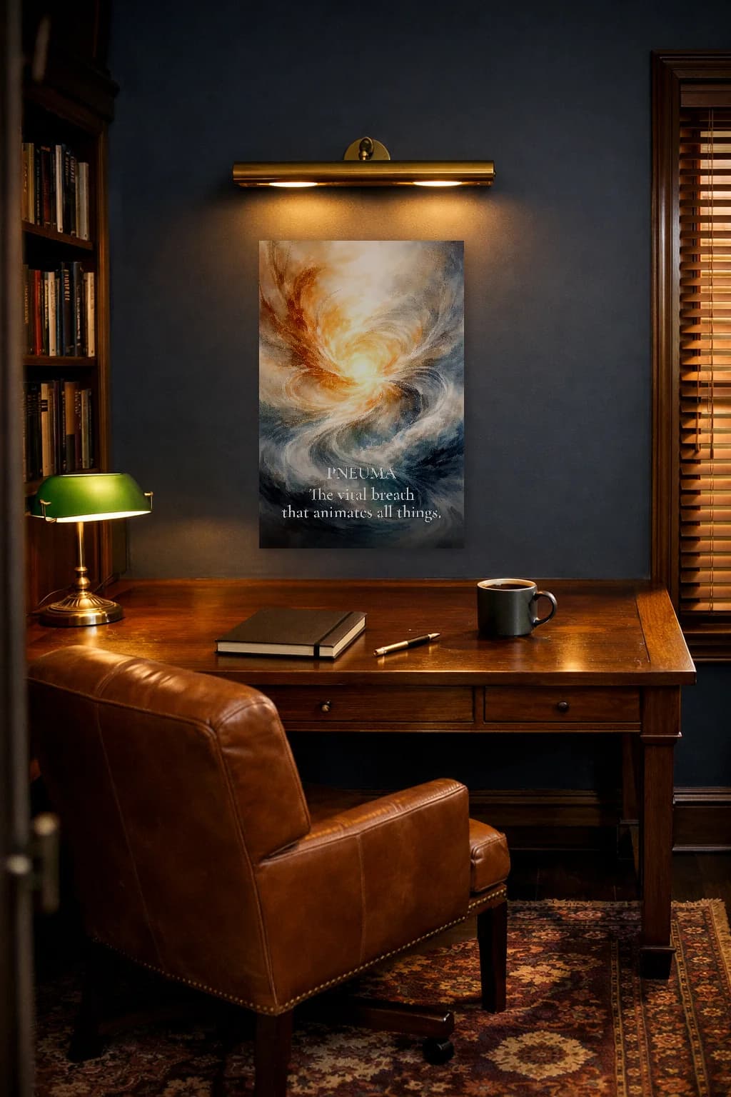 Pneuma - Souffle Vital Impression de Philosophie Stoïcienne - Art Mural Stoïcien - Room Scene 5