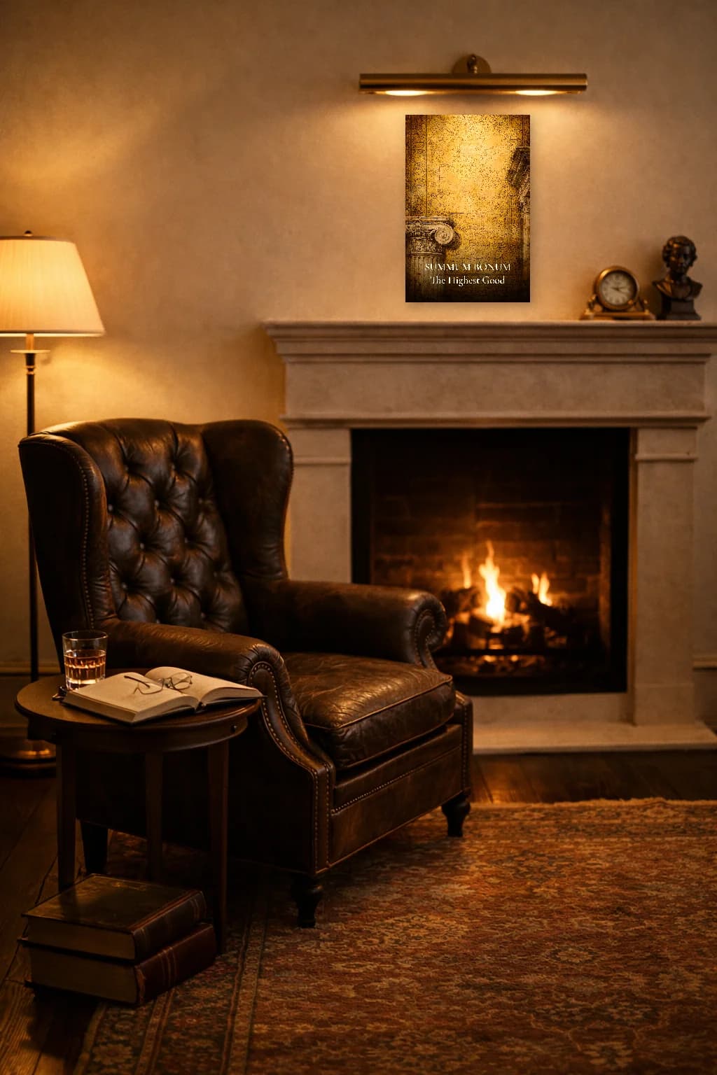 Summum Bonum - L'Idéal Suprême Impression Philosophie - Art Mural Stoïcien - Room Scene 2