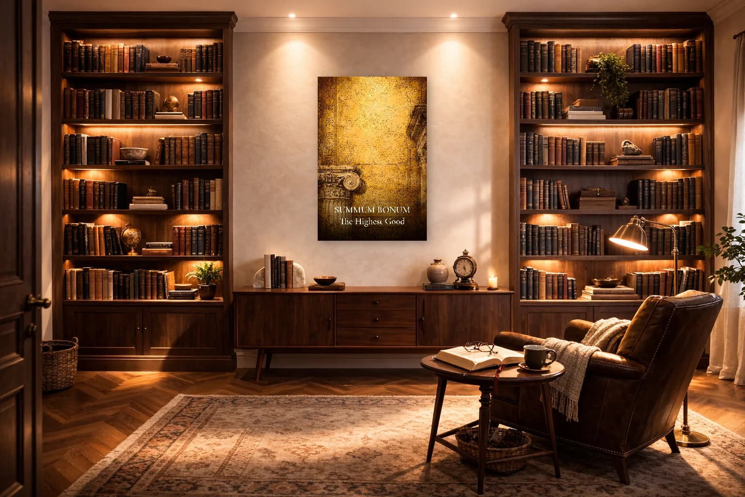 Summum Bonum - L'Idéal Suprême Impression Philosophie - Art Mural Stoïcien - Room Scene 3