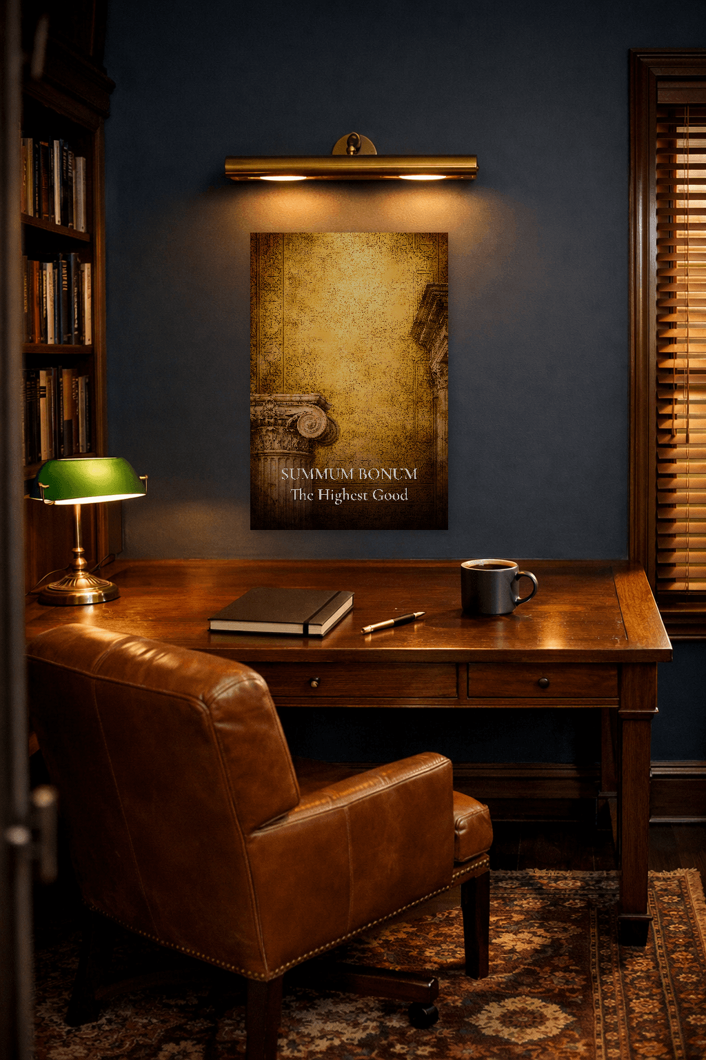 Summum Bonum - Η Υπέρτατη Αγαθότητα Φιλοσοφική Εκτύπωση - Στωική Τέχνη Τοίχου - 2