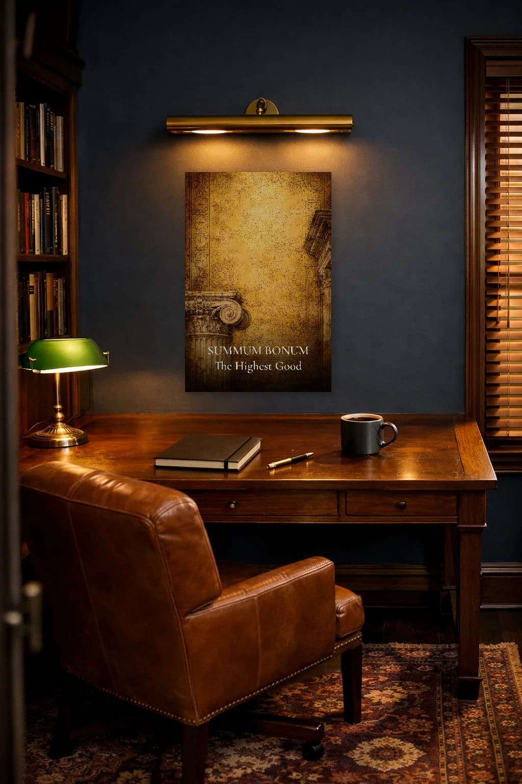 Summum Bonum - L'Idéal Suprême Impression Philosophie - Art Mural Stoïcien - Room Scene 5