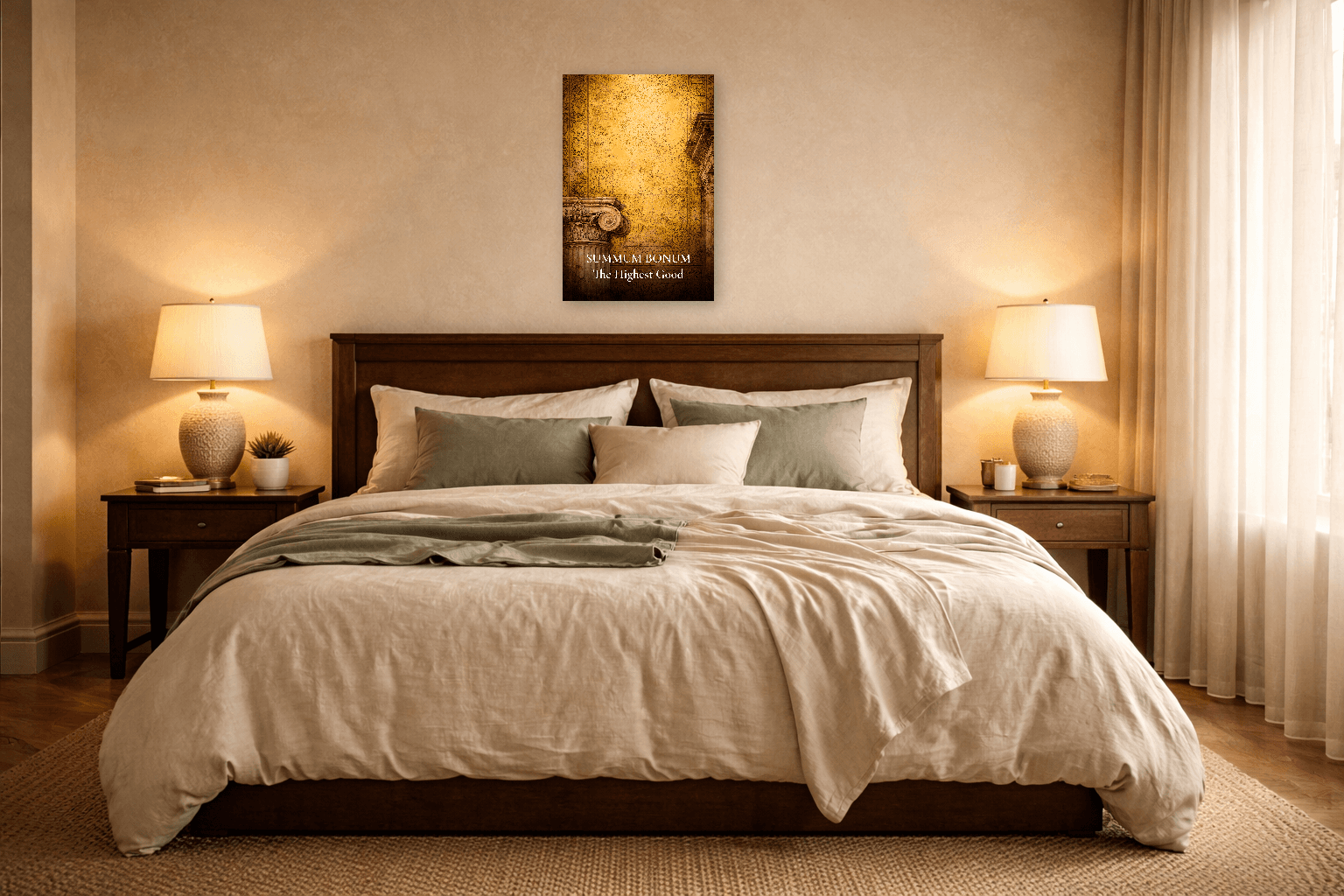 Summum Bonum - Η Υπέρτατη Αγαθότητα Φιλοσοφική Εκτύπωση - Στωική Τέχνη Τοίχου - 5