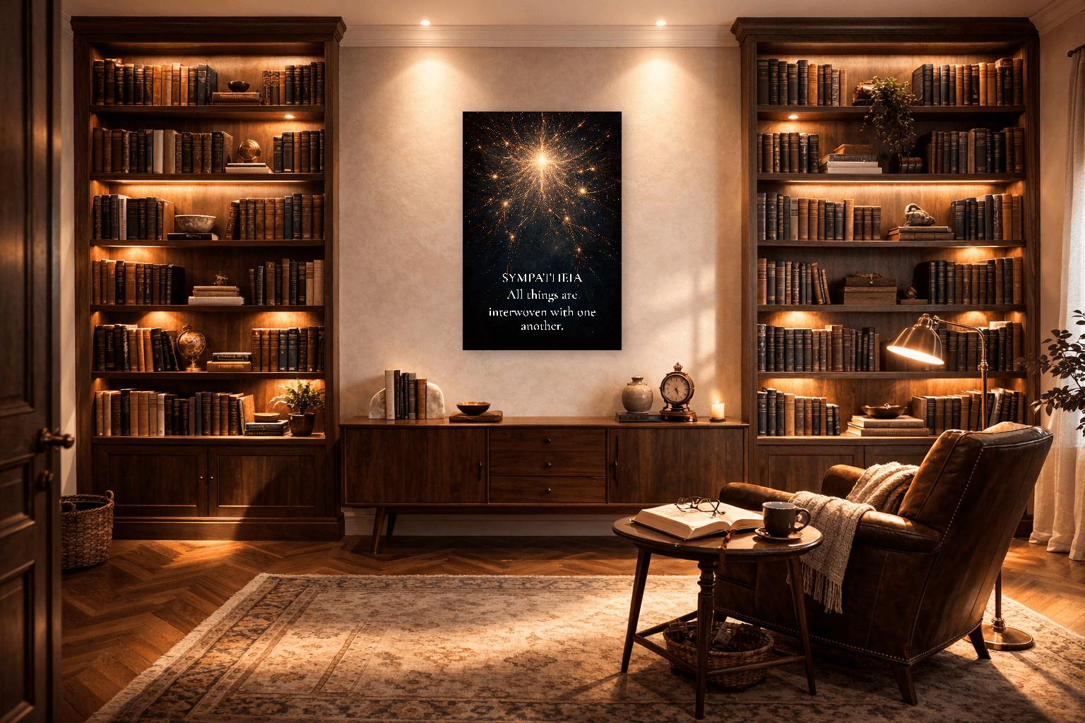 Sympatheia - Arte Filosofica dell'Interconnessione Stoica - Arte da Parete Stoica - 6