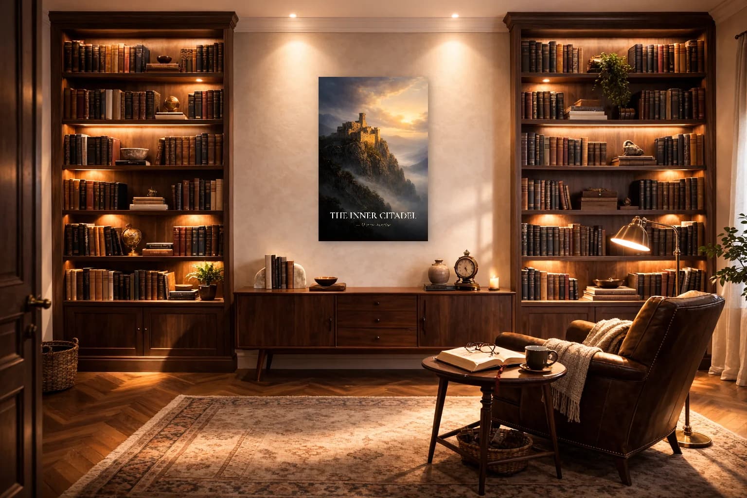 La Citadelle Intérieure - Art Stoïcien de Marcus Aurelius - Art Mural Stoïcien - Room Scene 3