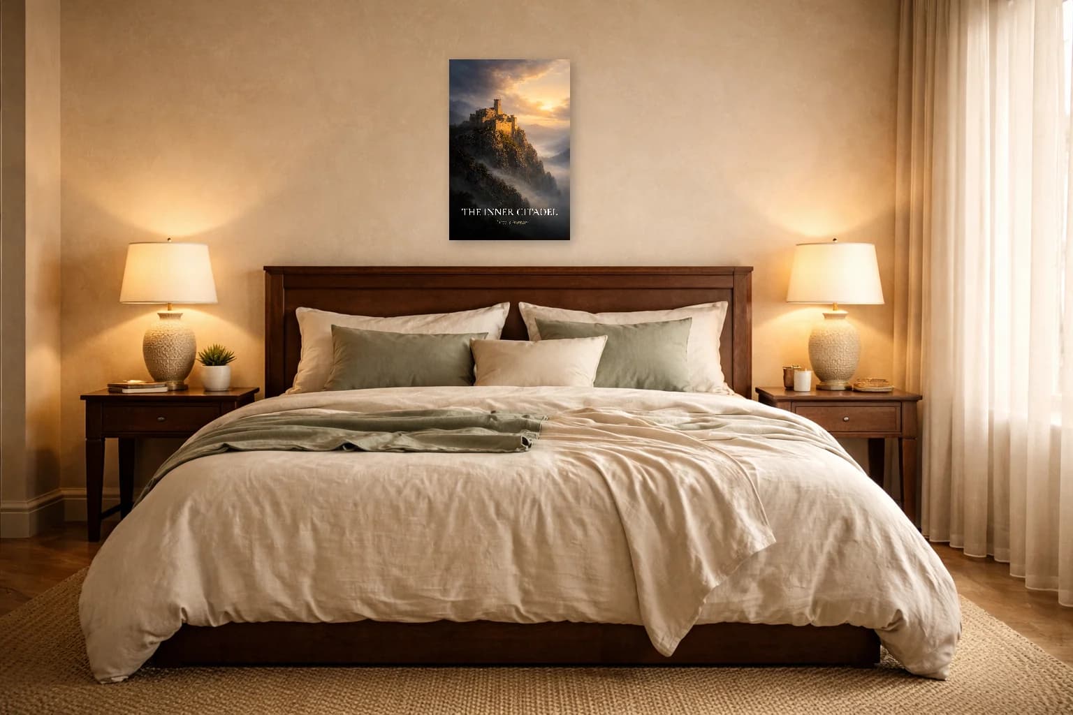 La Citadelle Intérieure - Art Stoïcien de Marcus Aurelius - Art Mural Stoïcien - Room Scene 6