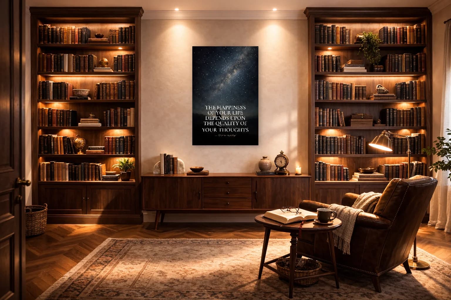 Marcus Aurelius - Quality of Thoughts Stoic Print - Stoic Wall Art - Room Scene 3