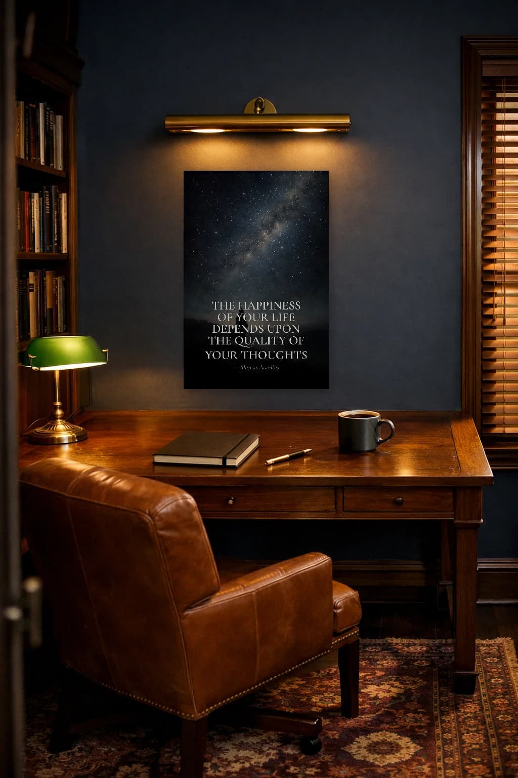 Marcus Aurelius - Quality of Thoughts Stoic Print - Stoic Wall Art - Room Scene 5