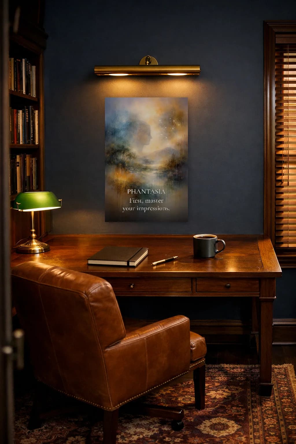 Phantasia - Stoic Theory of Impressions Art - Stoic Wall Art - Room Scene 5