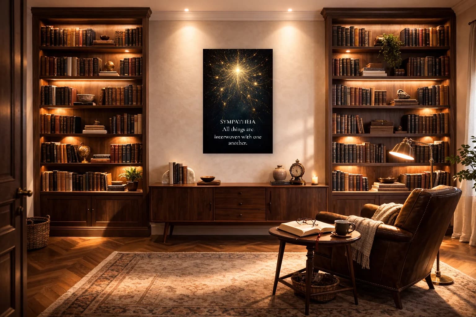 Sympatheia - Stoic Interconnectedness Philosophy Art - Stoic Wall Art - Room Scene 3