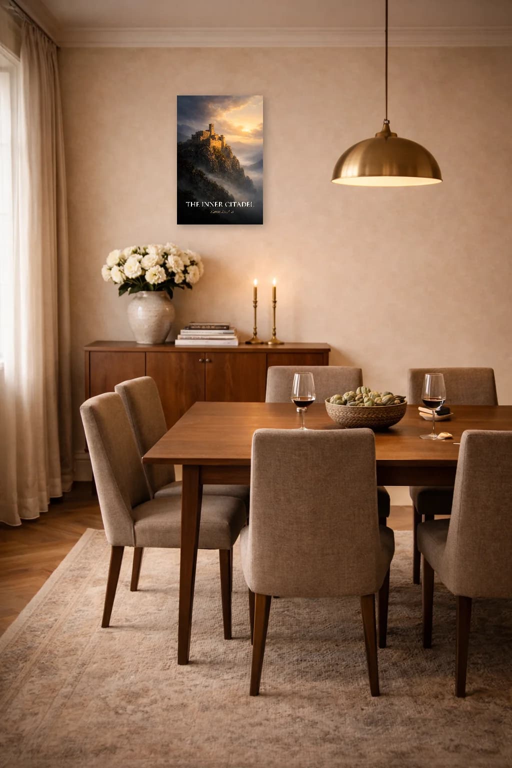 The Inner Citadel - Marcus Aurelius Stoic Art - Stoic Wall Art - Room Scene 4