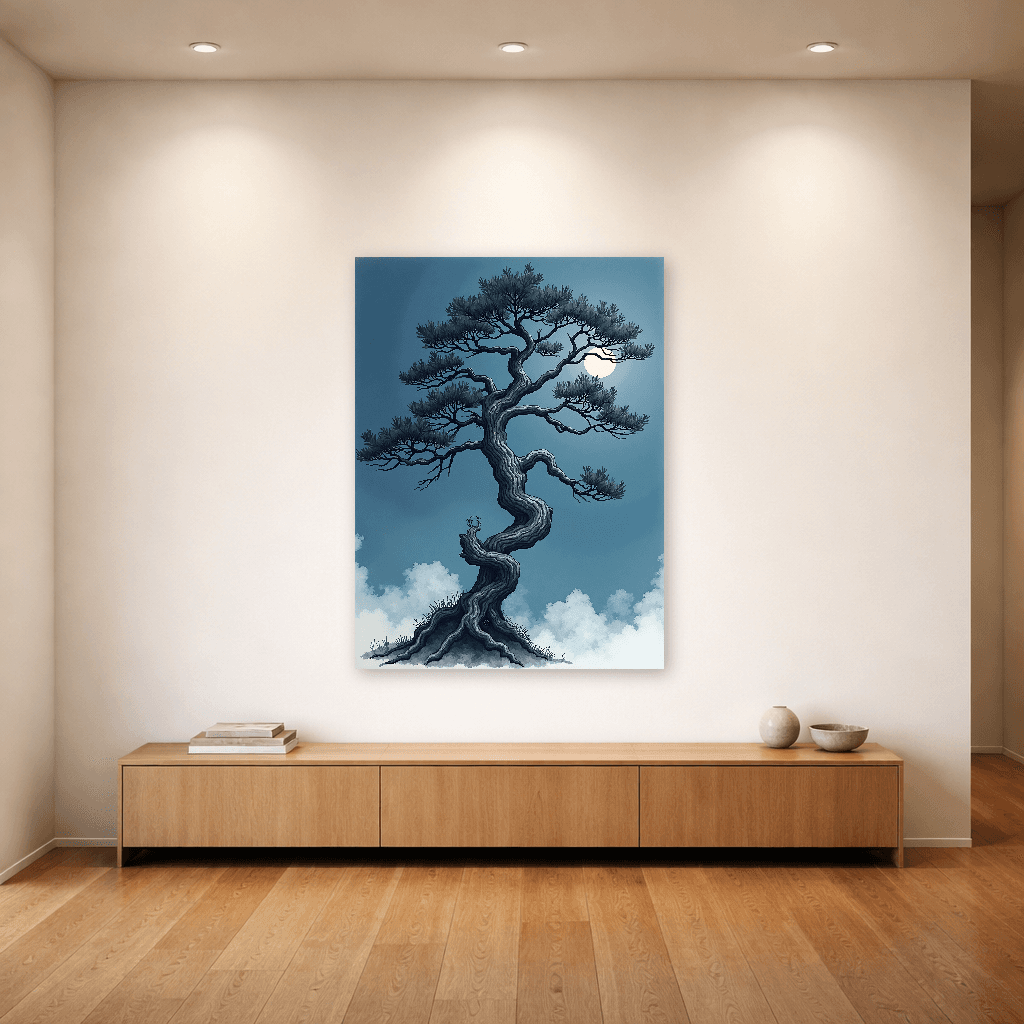 This Too Shall Pass - Stoic Impermanence Wall Art - Room Scene 4