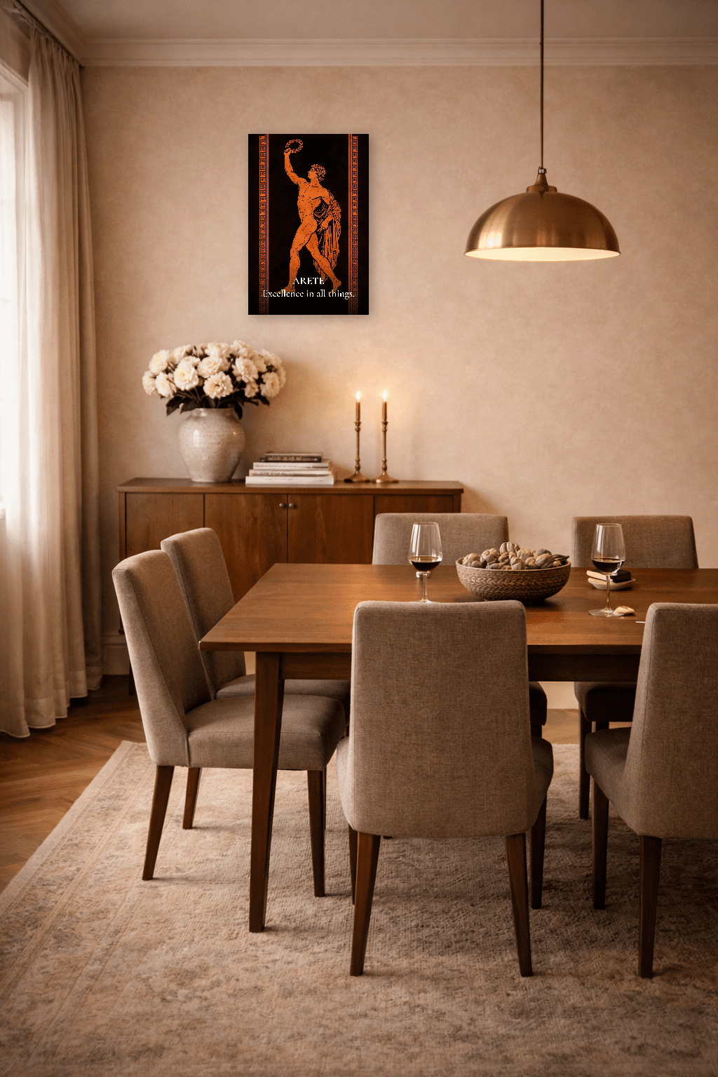 Areté - Excelência & Virtude Impressão de Filosofia Grega - Arte de Parede Estoica - view 7