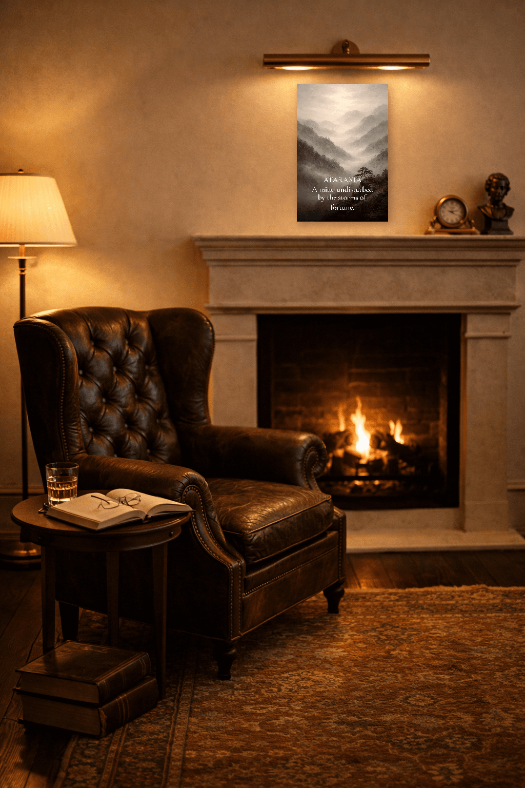 Ataraxia - Filosofia Tranquilității Stoice - Artă de Perete Stoică - view 4