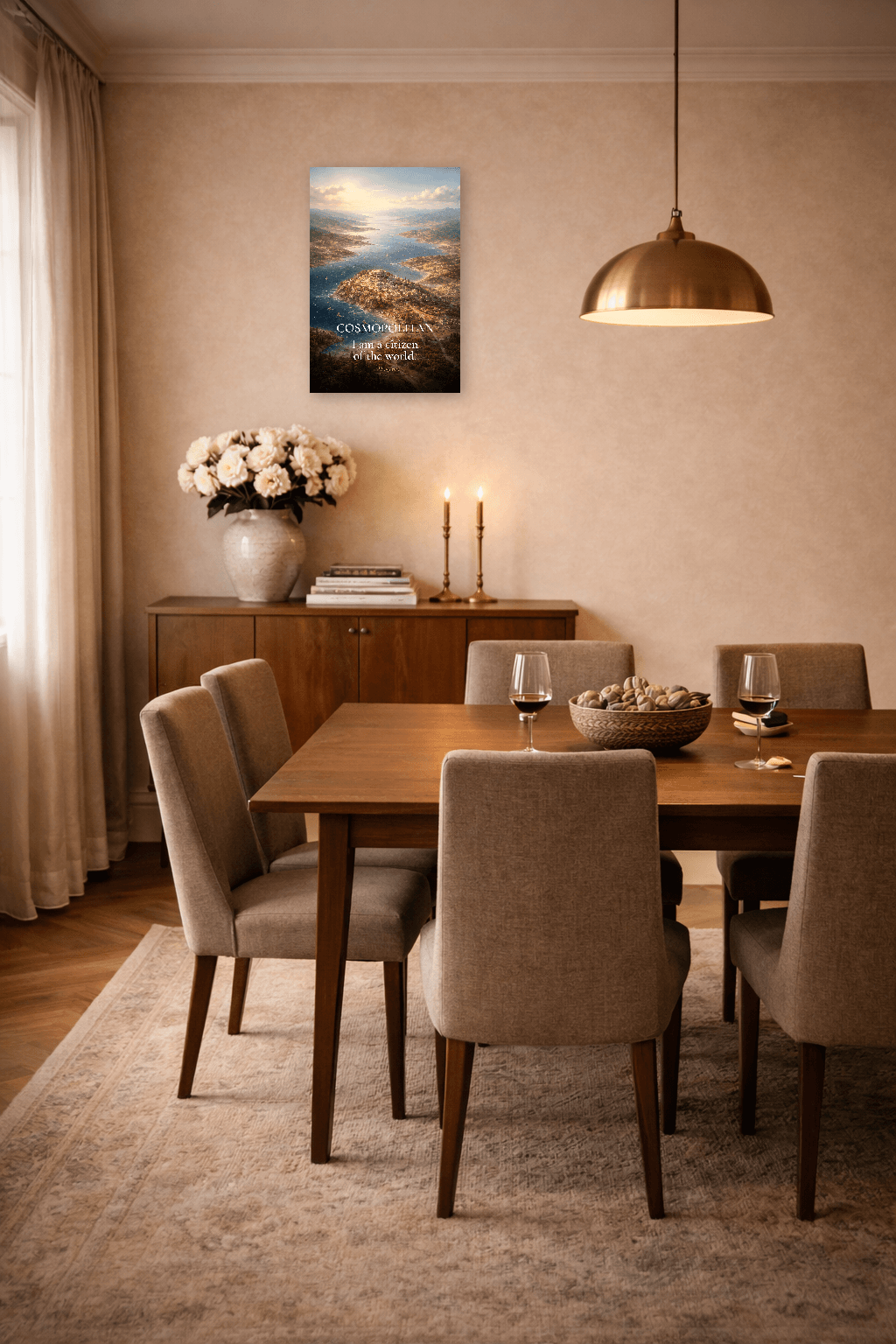 Κοσμοπολιτισμός - Πολίτης Του Κόσμου Στωική Εκτύπωση - Στωική Τέχνη Τοίχου - view 7