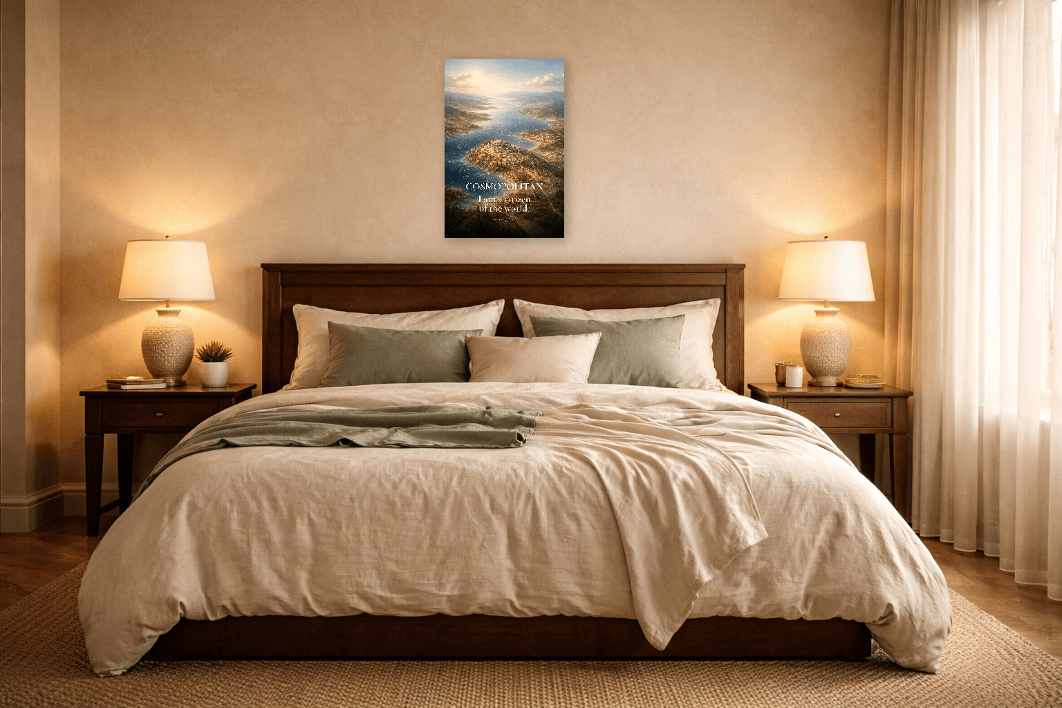 Κοσμοπολιτισμός - Πολίτης Του Κόσμου Στωική Εκτύπωση - Στωική Τέχνη Τοίχου - view 5