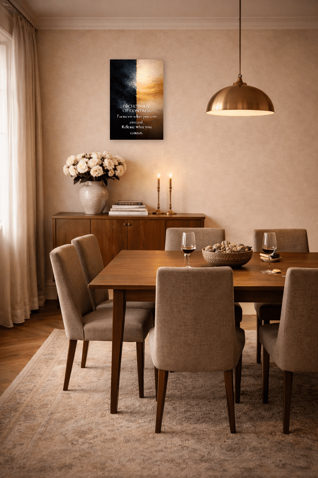 Dicotomia del Controllo - Arte Murale Filosofia Stoica - Arte Murale Stoica - view 7