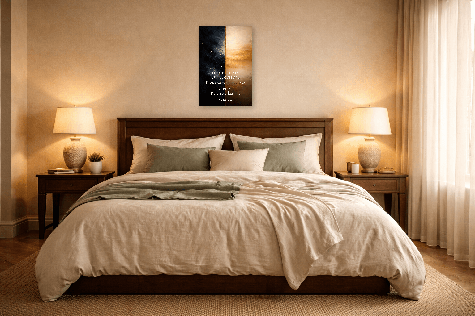 Dicotomia del Controllo - Arte Murale Filosofia Stoica - Arte Murale Stoica - view 5