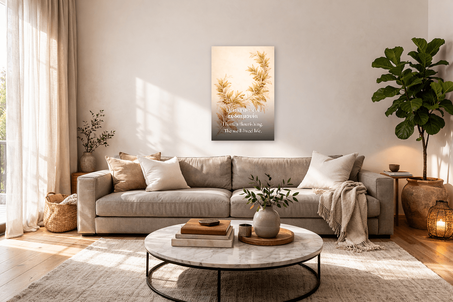 Eudaimonia - Fioritura Umana - Arte Murale Filosofica - view 3