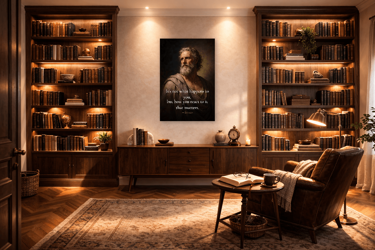 Epictetus - Hoe Je Reageert - Stoïcijnse Filosofie Print - Stoïcijnse Muurkunst - view 6