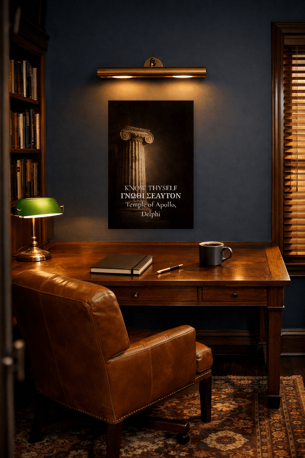 Conhece-te a Ti Mesmo - Gnothi Seauton - Arte da Filosofia Grega Antiga - Arte de Parede Estoica - view 2