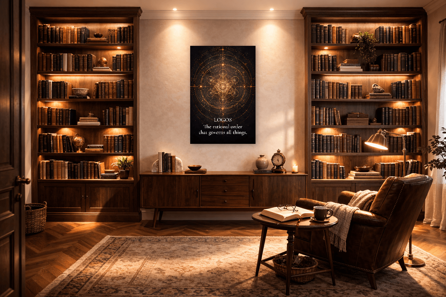 Logos - Razão Universal Arte Filosófica Estoica - Arte de Parede Estoica - view 6