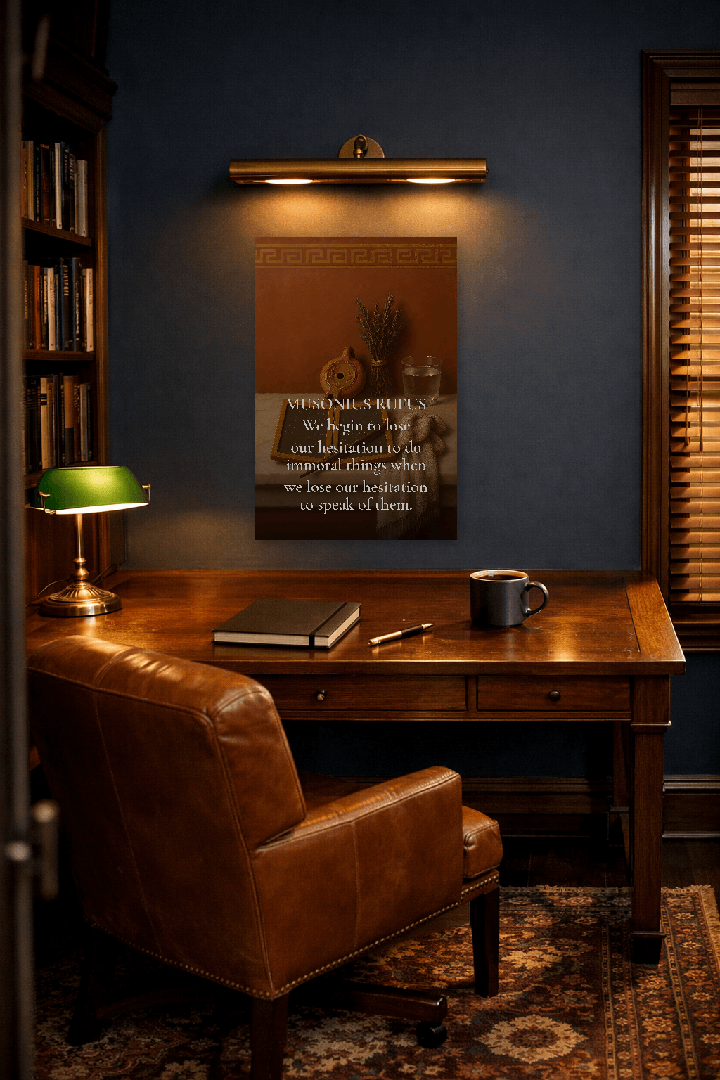 Musonius Rufus - Arta Filosofică a lui Socrate Roman - Artă de Perete Stoică - view 2